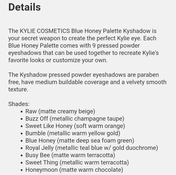 KYLIE JENNER PRESSED POWDER EYESHADOW PALETTE - Picture 4 of 4